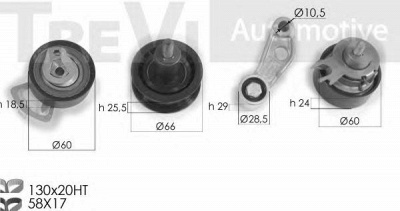 TREVI AUTOMOTIVE kd1290 -  Комплект ремня ГРМ